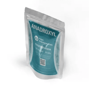 Anadroxyl tablets – 50mg Oxymetholone by Kalpa Pharmaceuticals in sachet packaging