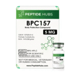 BPC 157 5mg peptide vial by Peptide Hubs research compound reference