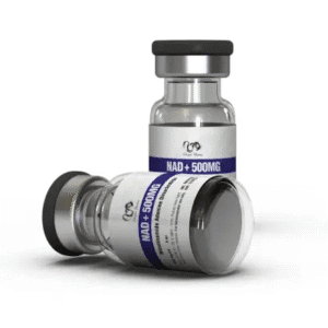 NAD+ peptide vial for research use with labeled packaging