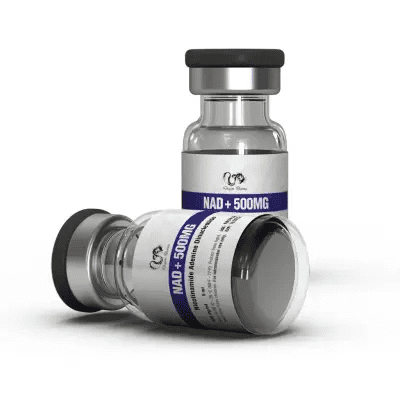 NAD+ peptide vial for research use with labeled packaging
