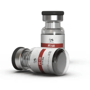 pt-141 peptide vials for research use with labeled packaging
